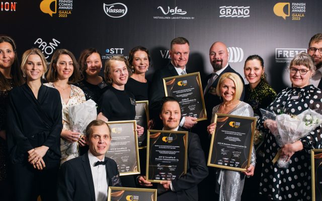 Brunnenille kolme voittoa Finnish Comms Awardsissa